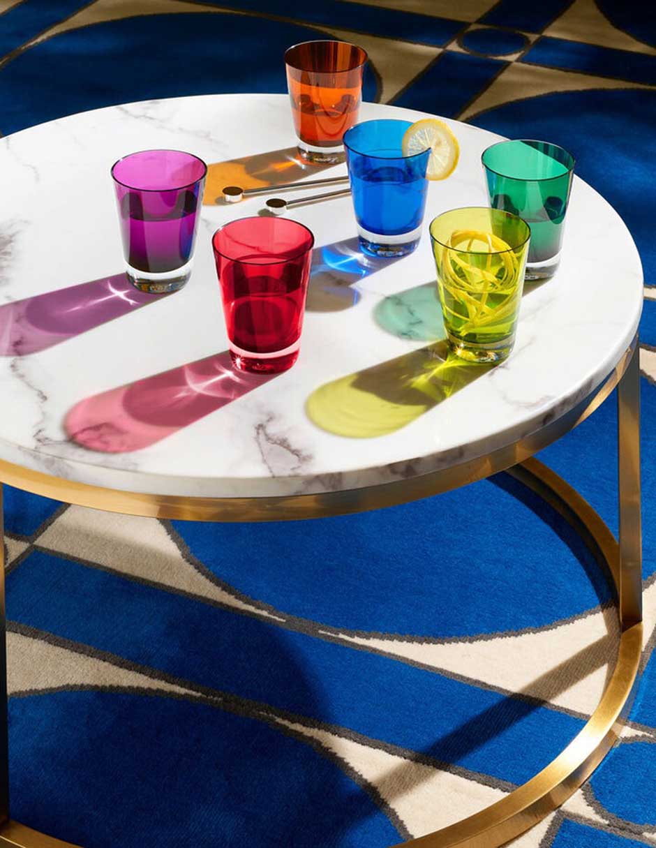 Set vasos Mosaique de cristal con 6 piezas 2