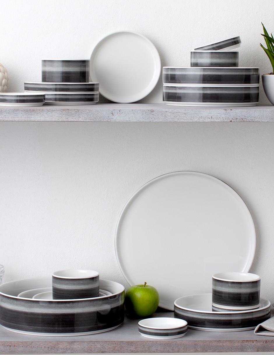 Platón Stax Ombre Jet de porcelana 3