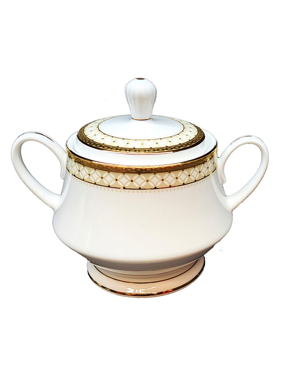 Vajilla cerrada rochester gold de porcelana para 12 personas 7