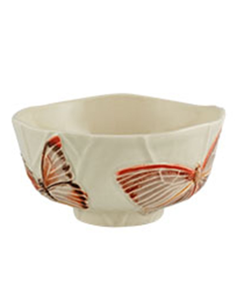 Bowl Bordallo Pinheiro Cloudy Butterflies de loza Liverpool