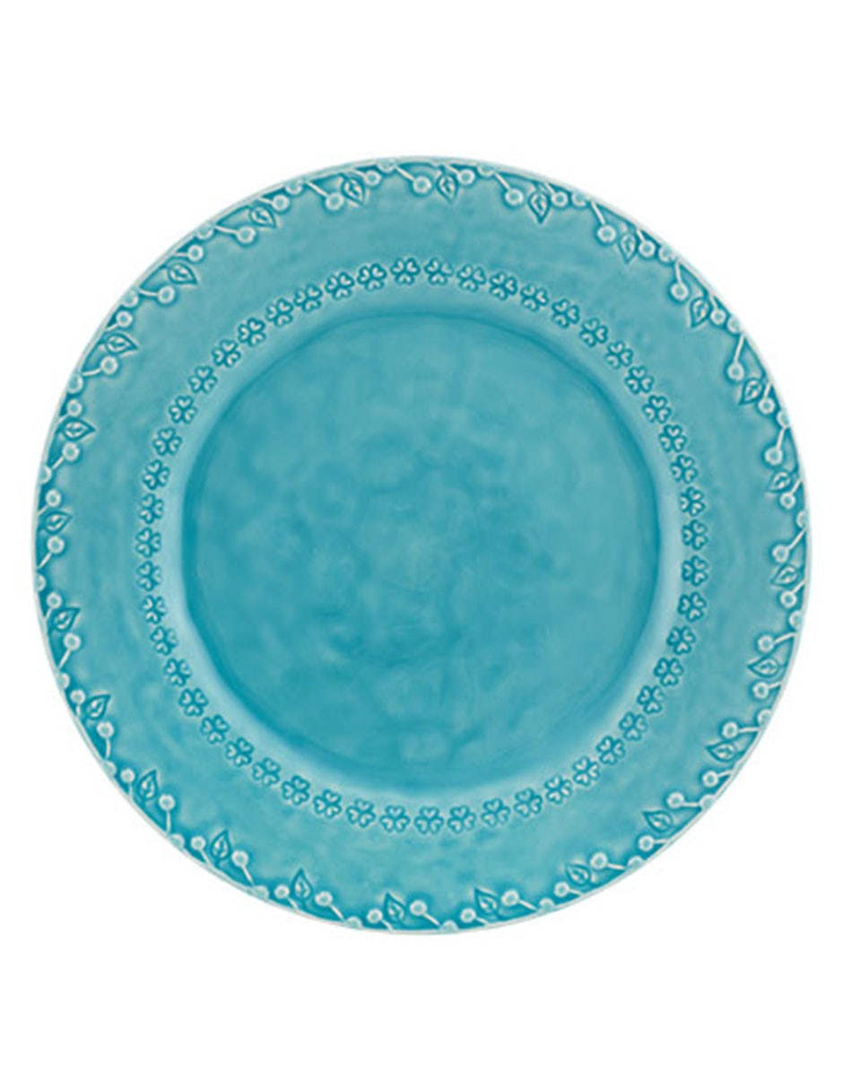 Plato trinche Flora de loza