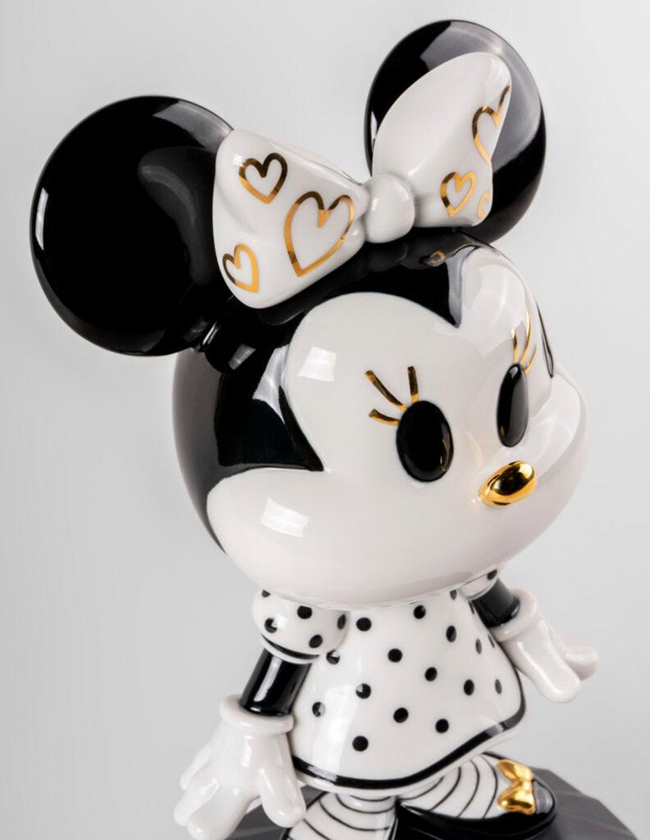 Figura decorativa de Minnie de porcelana 2