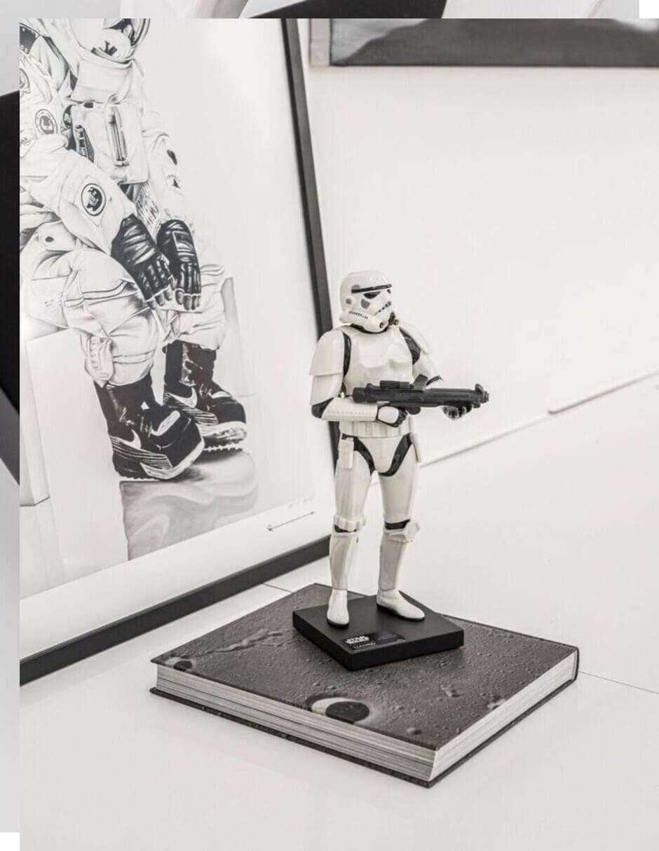 Escultura Stormtrooper Star Wars de porcelana 3
