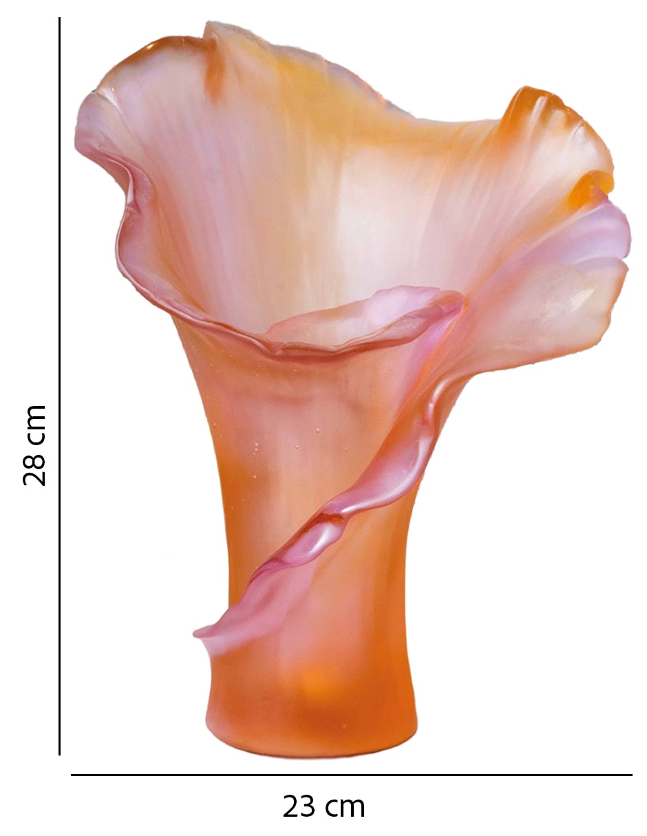 Florero Arum Rose de cristal 4