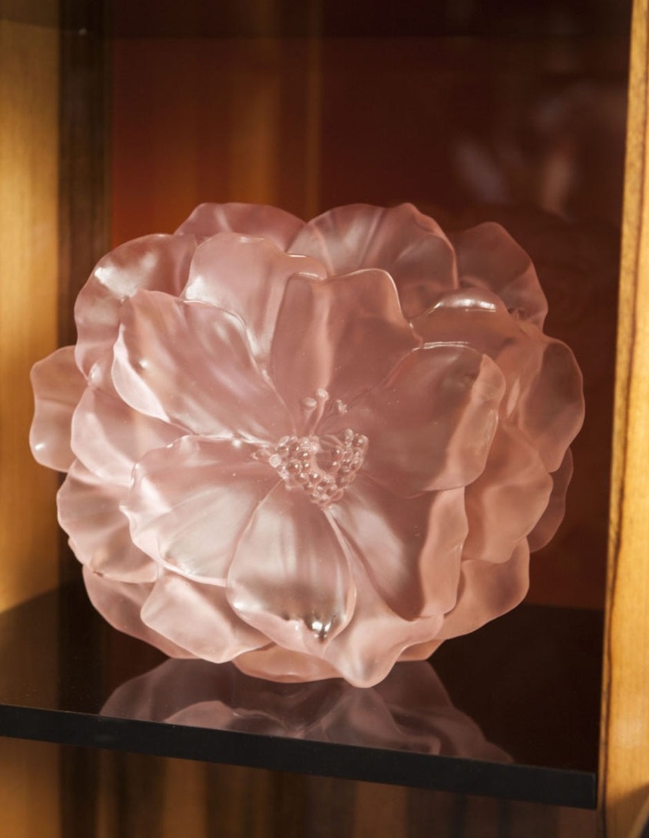 Florero Camelia de cristal 4