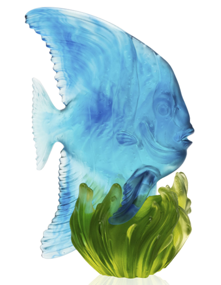 Escultura Poisson Platax Maya de cristal 2
