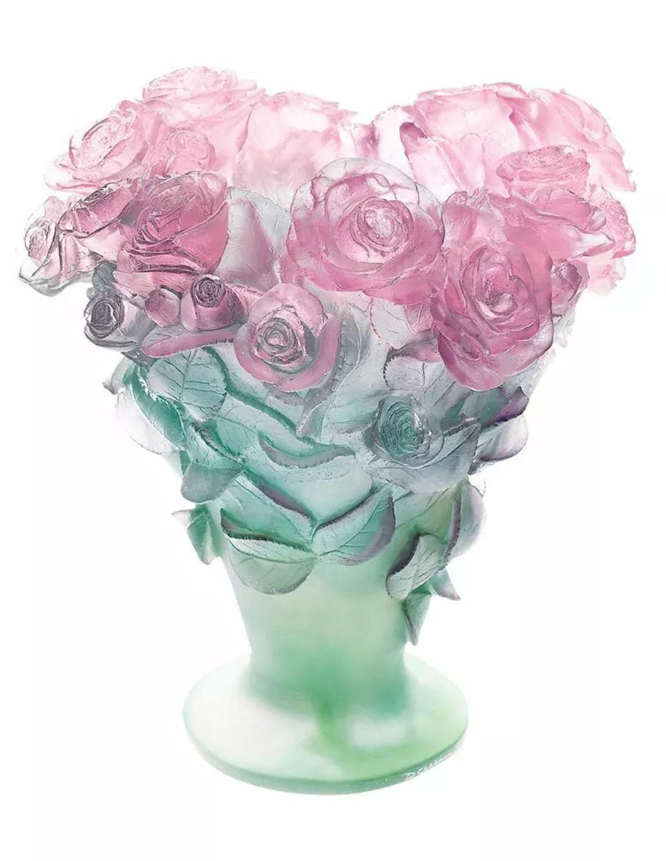 Florero Roses de cristal