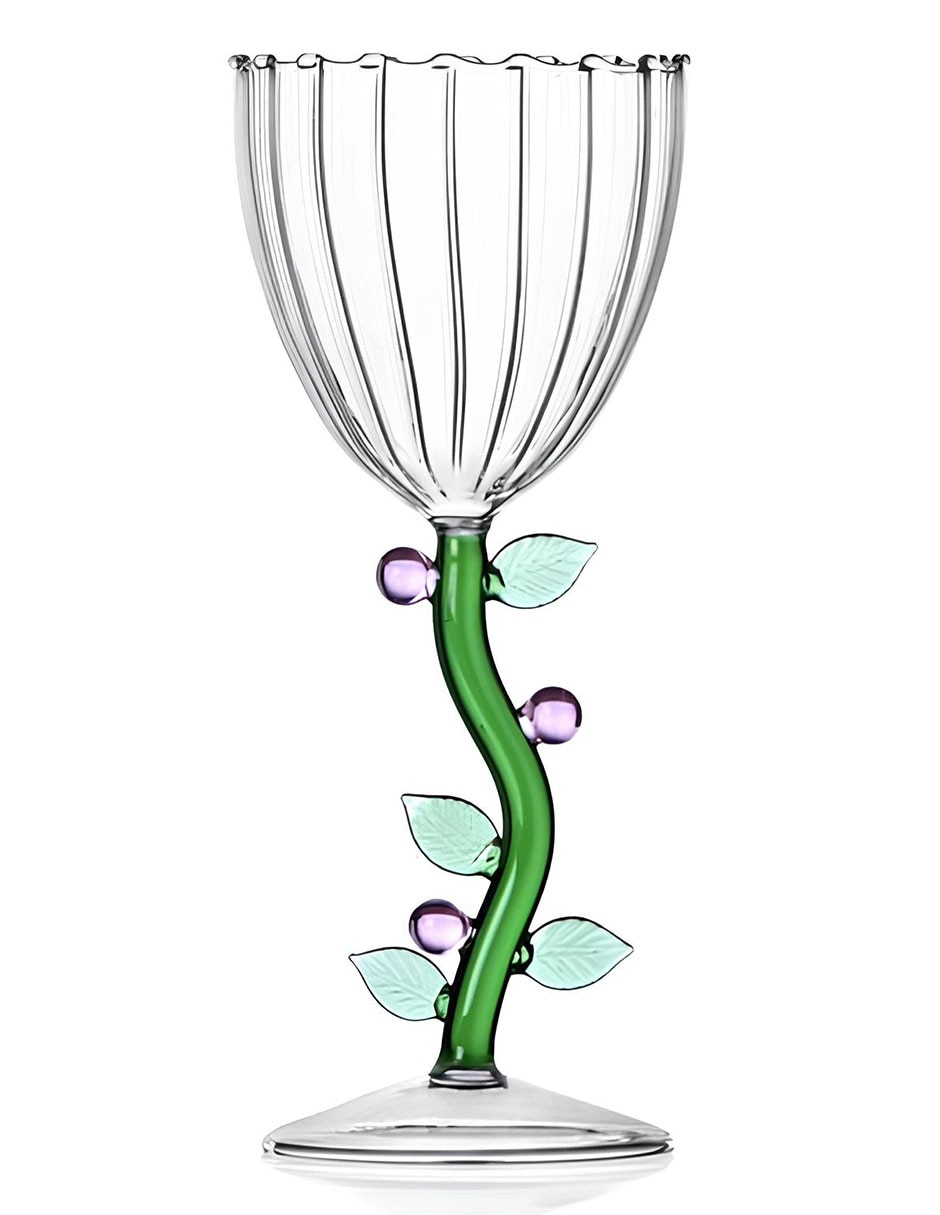 Copa para vino Botánica de cristal