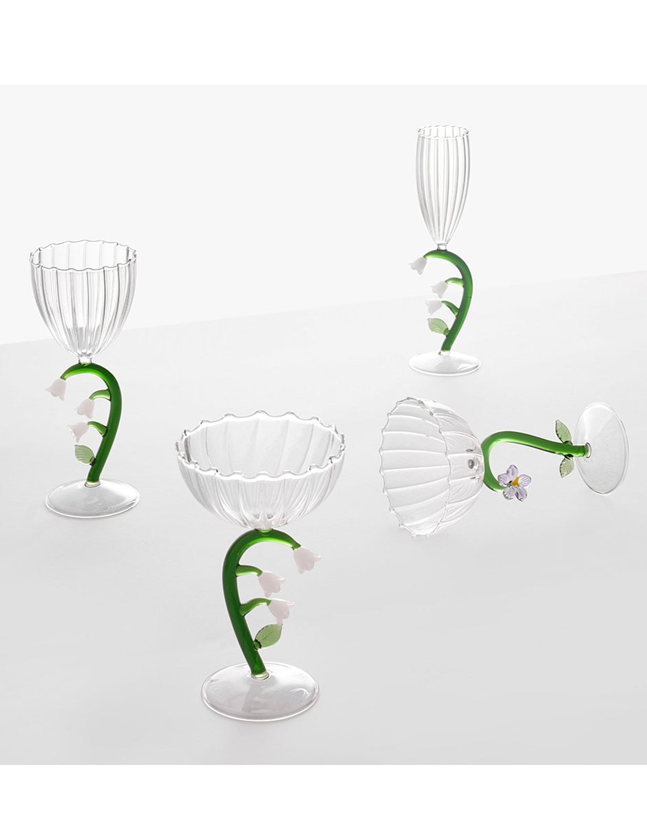 Copa para vino Botánica de cristal 2