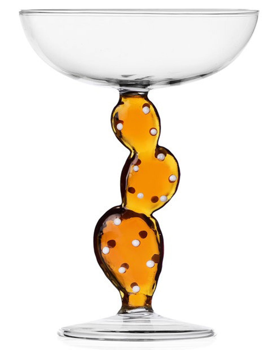 Copa para champán Cactus de cristal