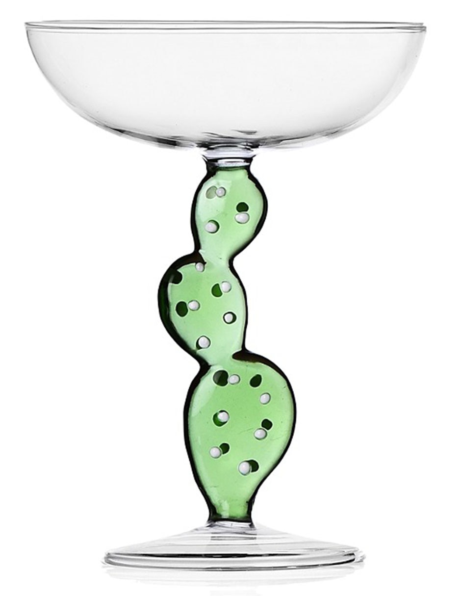 Copa para champán Cactus de cristal