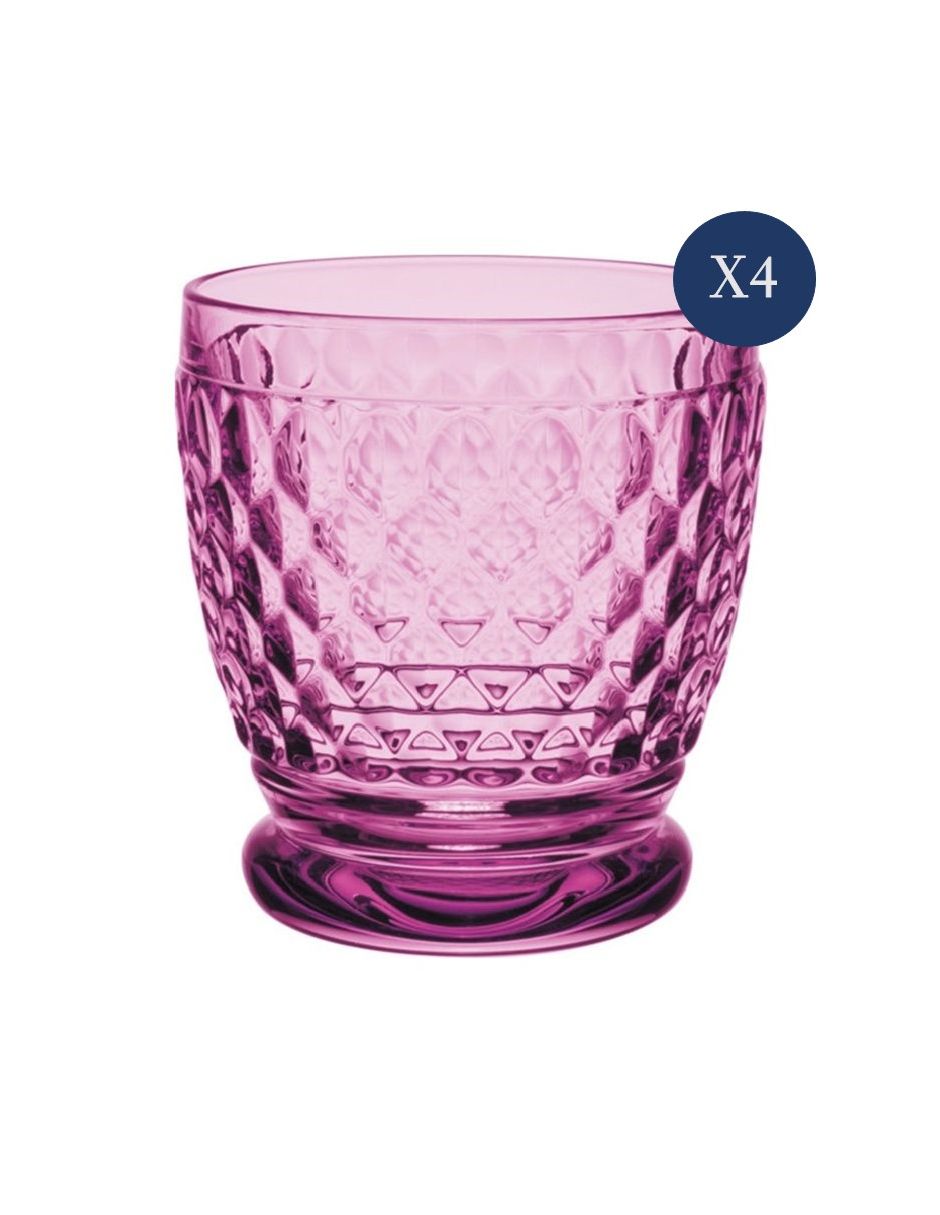 Vaso dof Boston de cristal con 4 piezas 3