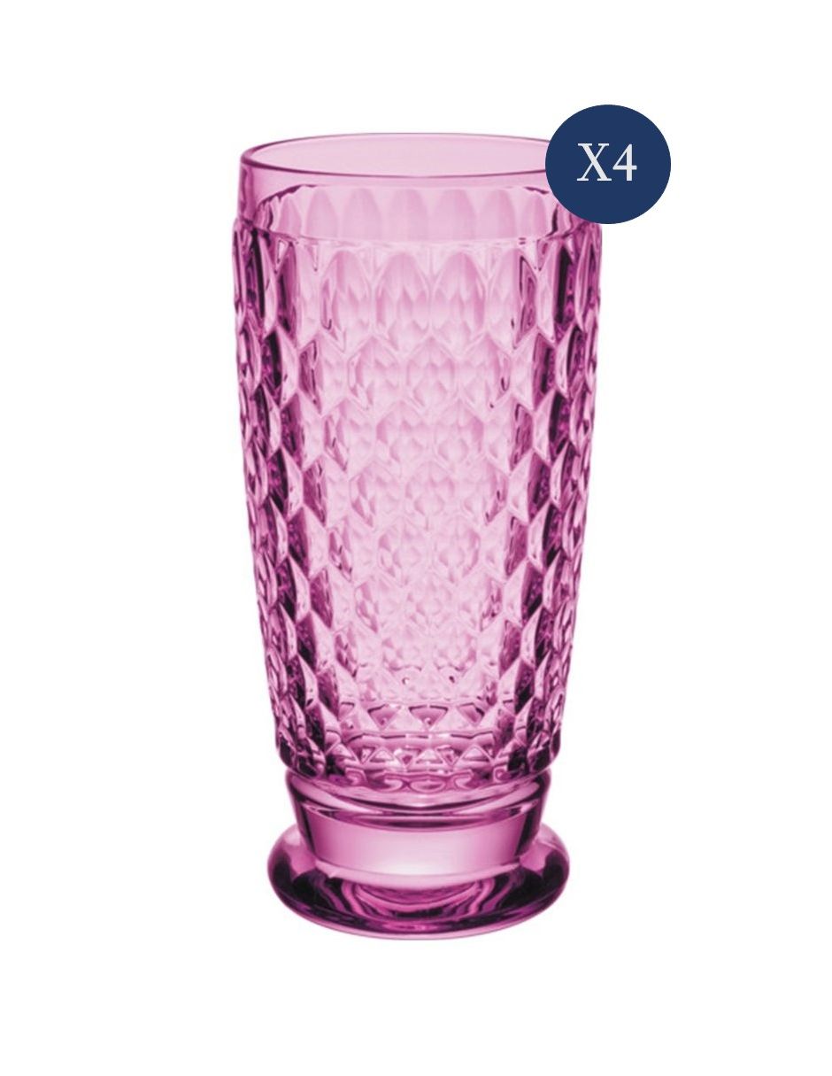 Vaso highball Boston de cristal con 4 piezas 3