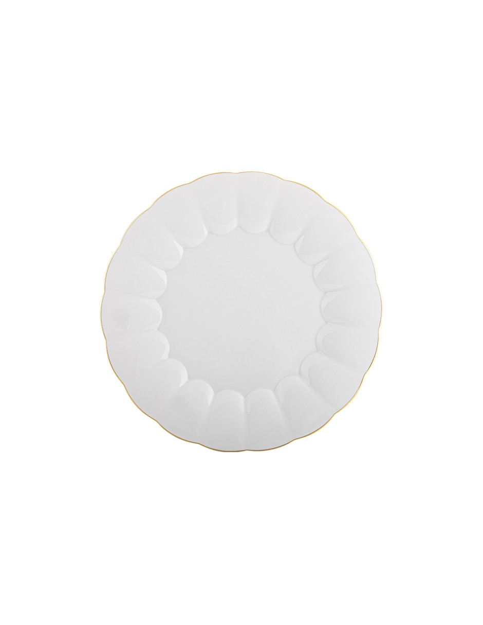 Plato base de porcelana