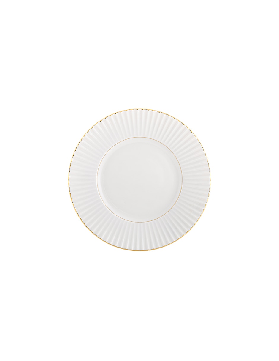 Plato postre de porcelana