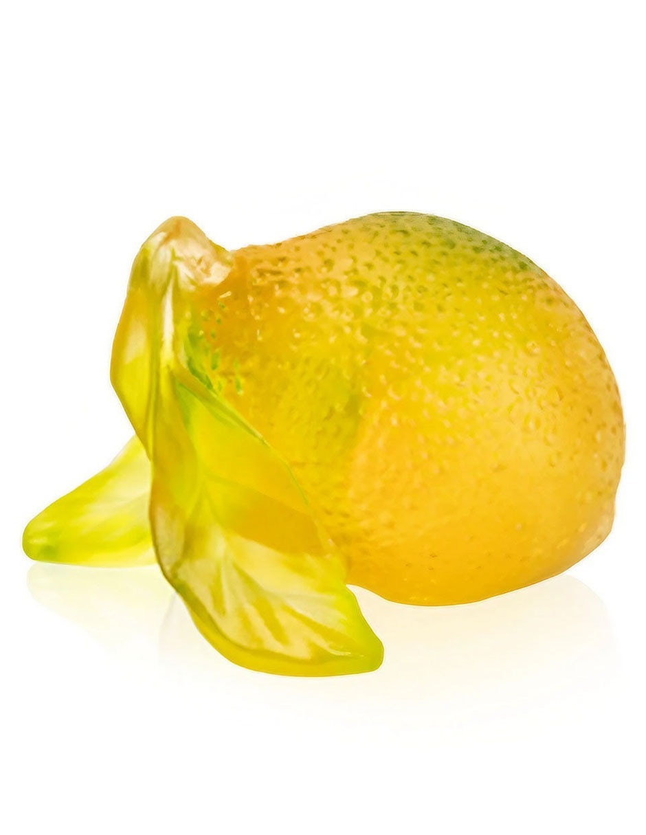 Figura decorativa de limón Citrus de cristal Figura decorativa de limón Citrus de cristal
