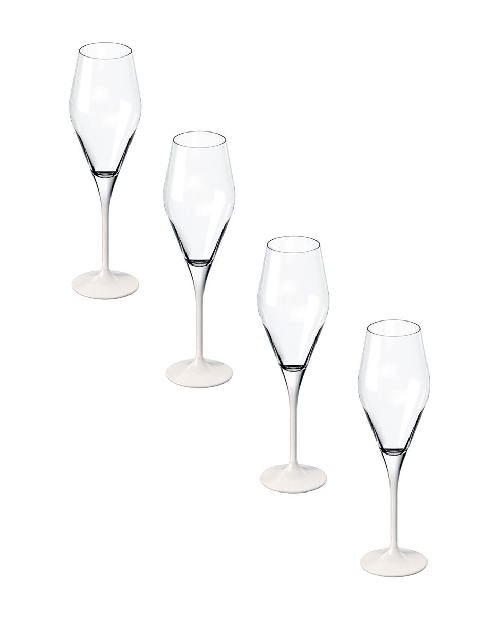 Set de copas para champán Manufacture Rock de cristal
