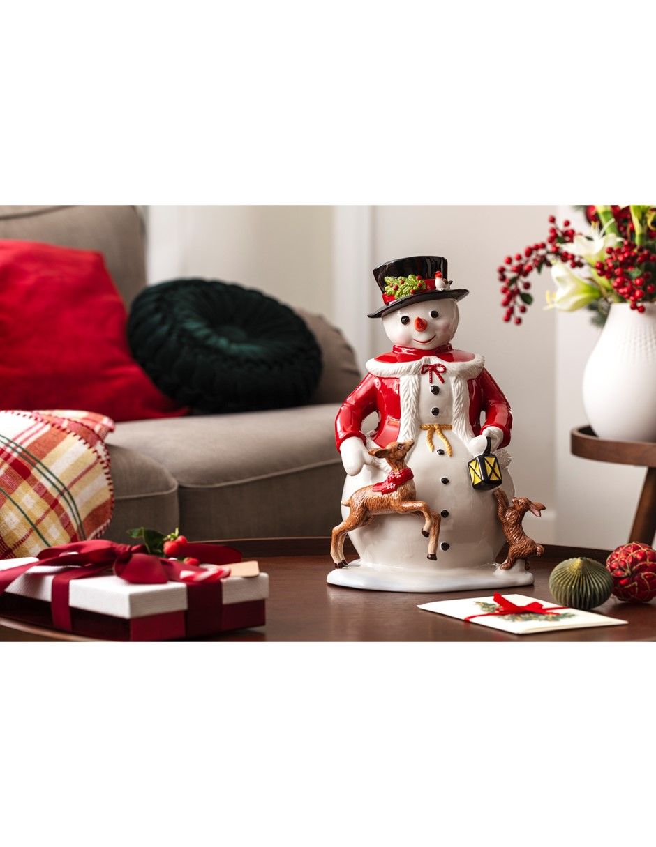 Figura decorativa de muñeco nieve Christmas Toy's Memory de porcelana 2