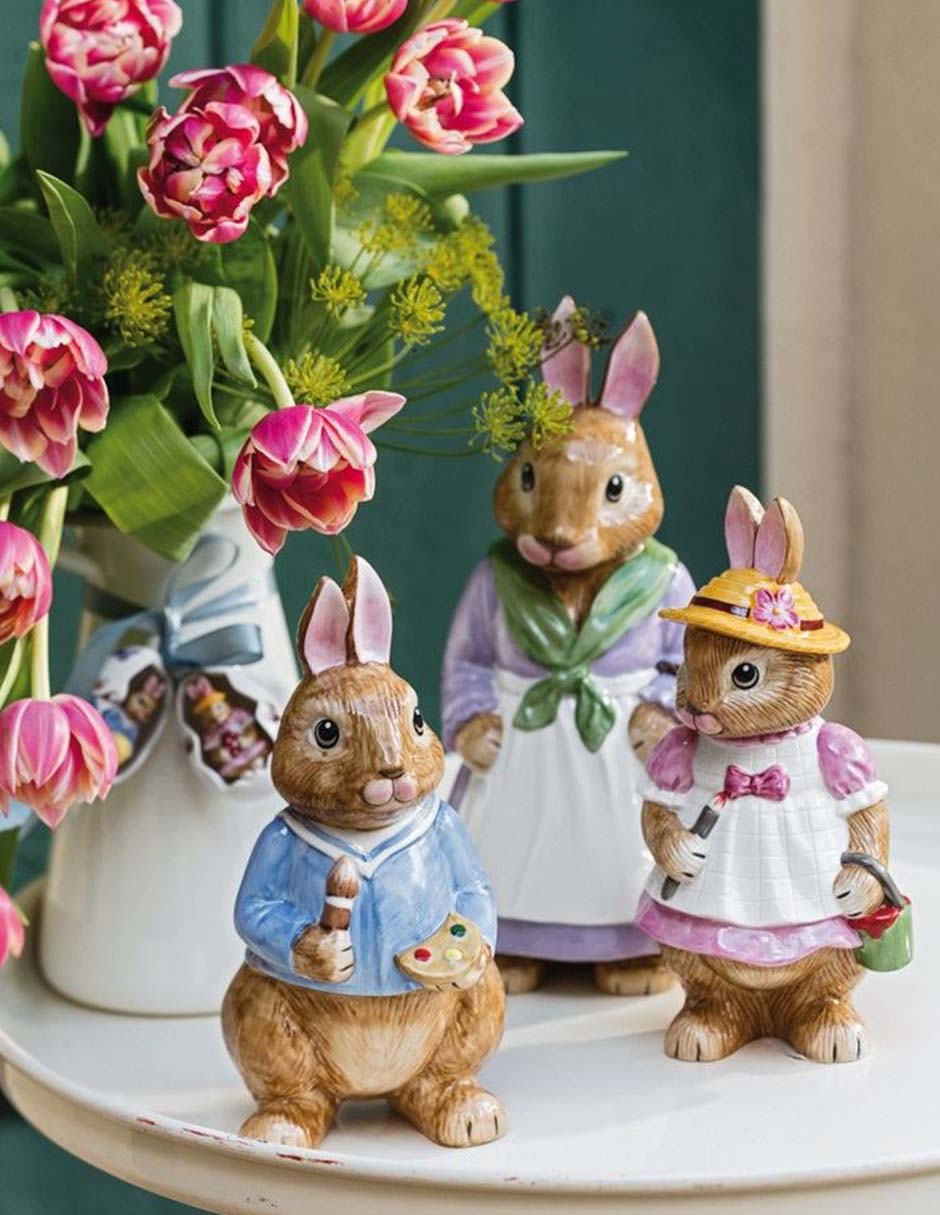 Figura decorativa de conejo Conejo Bunny Tales de porcelana 3