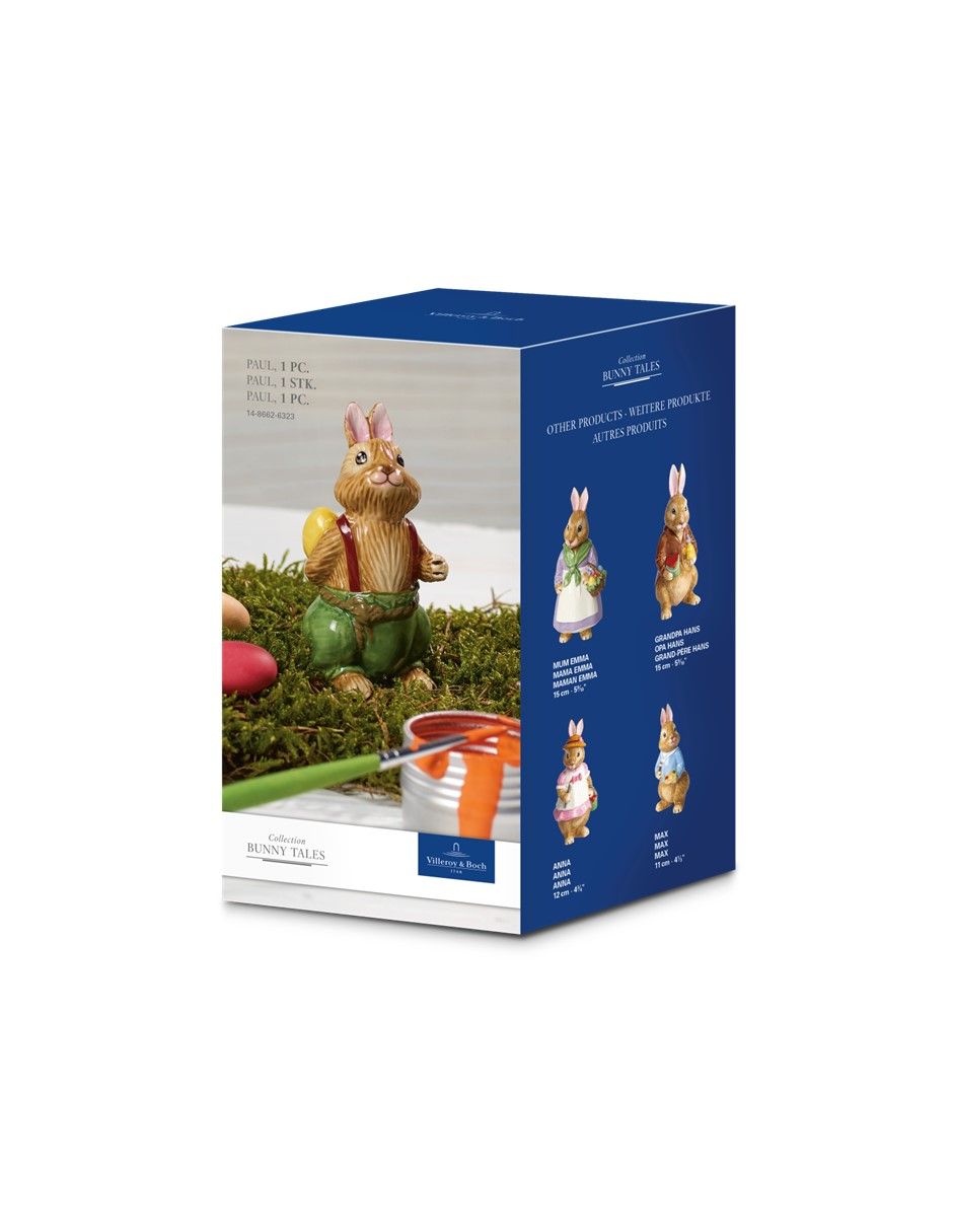 Figura decorativa de conejo Conejo Bunny Tales Paul de porcelana 2