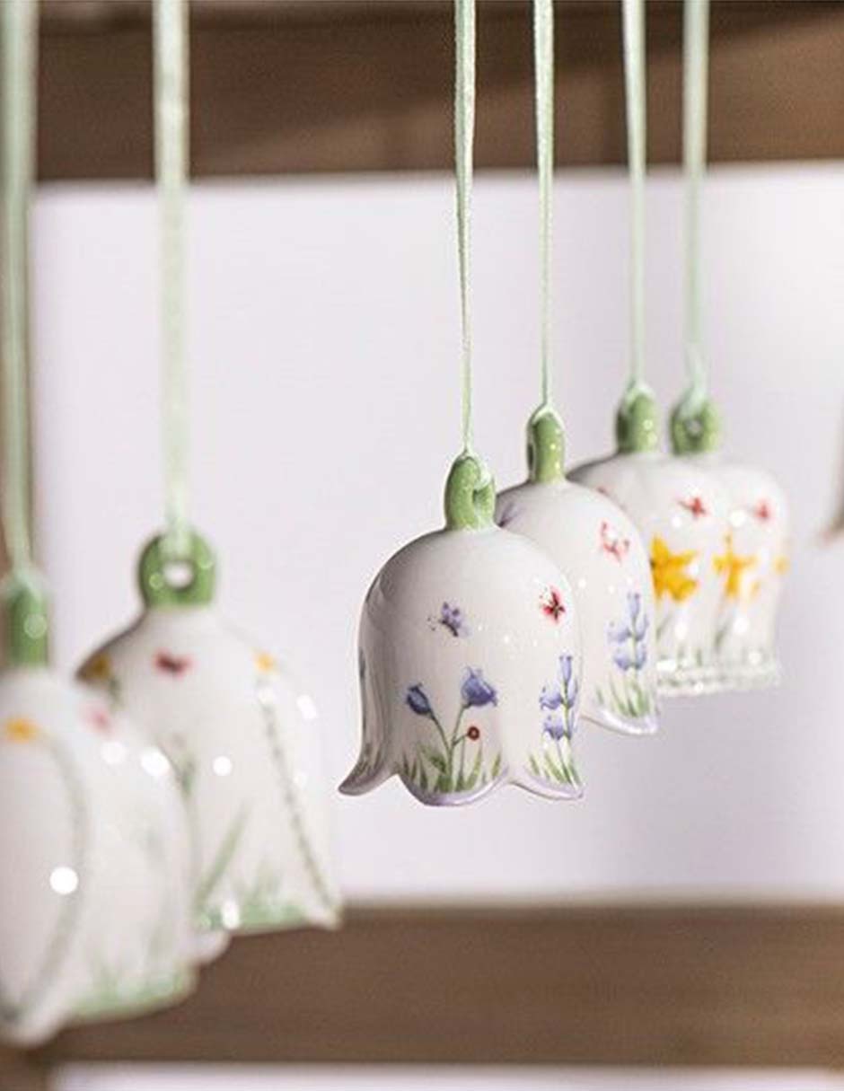 Ornamento pascua campana New Flower 2