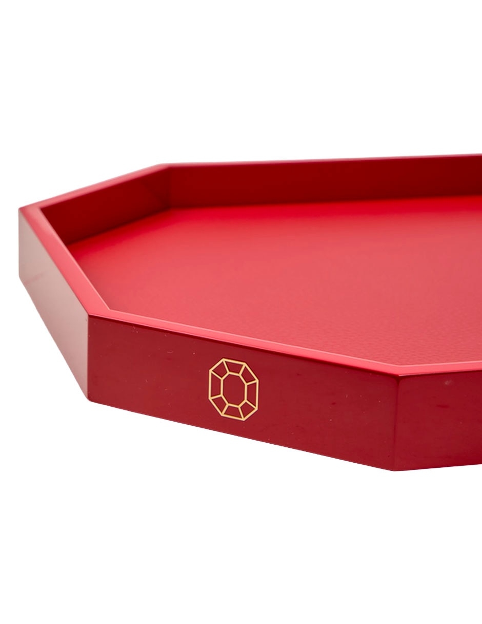 Charola decorativa Octogone de madera 3