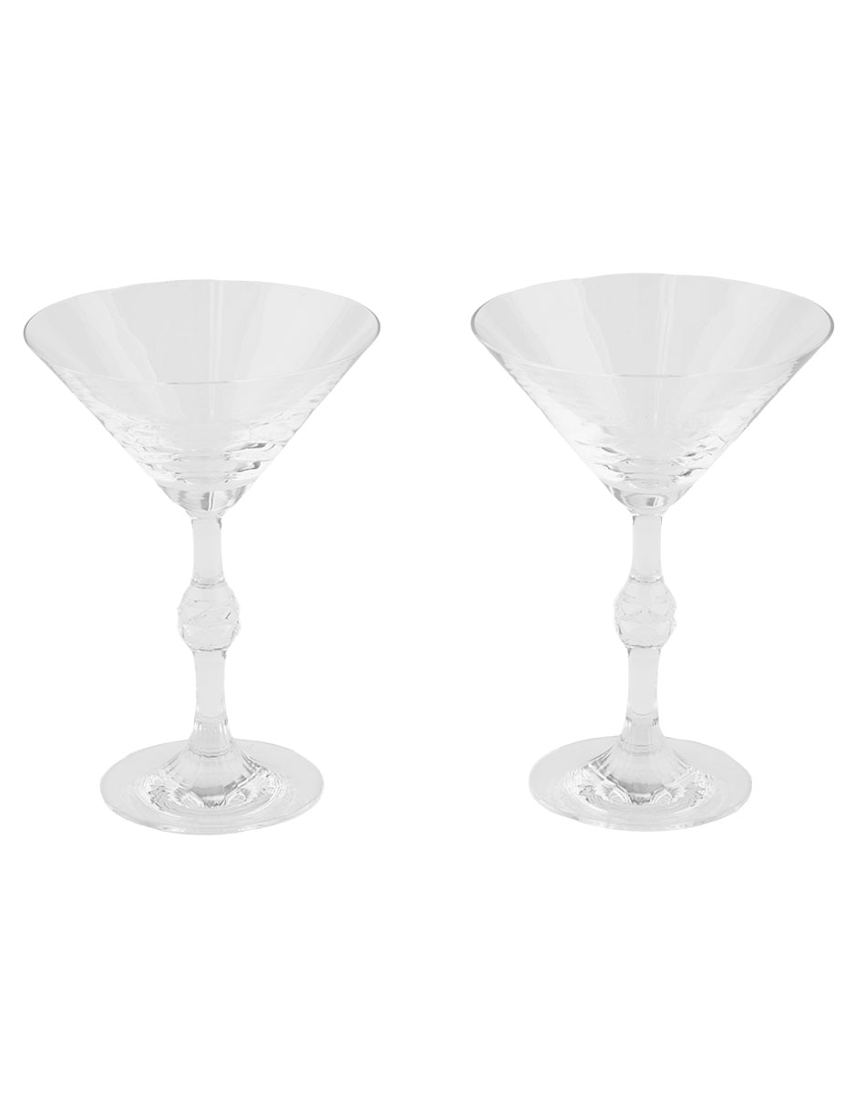 Set de copas para martini Passion de cristal 2 piezas 2