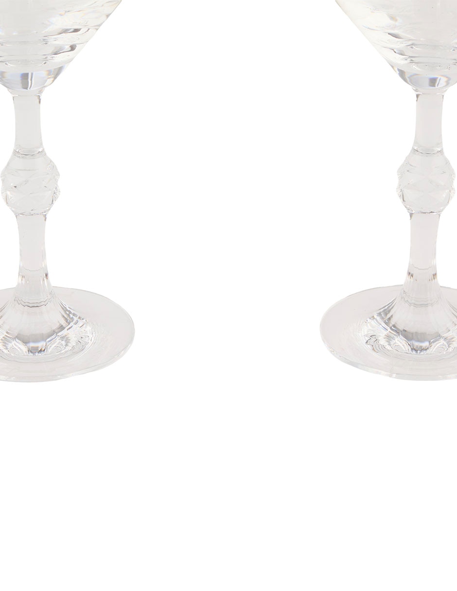 Set de copas para martini Passion de cristal 2 piezas 4