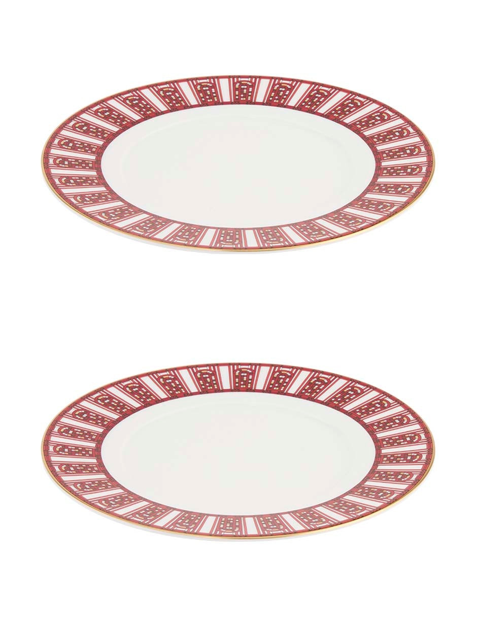 Set platos ensalada Arcadia de porcelana 2 piezas