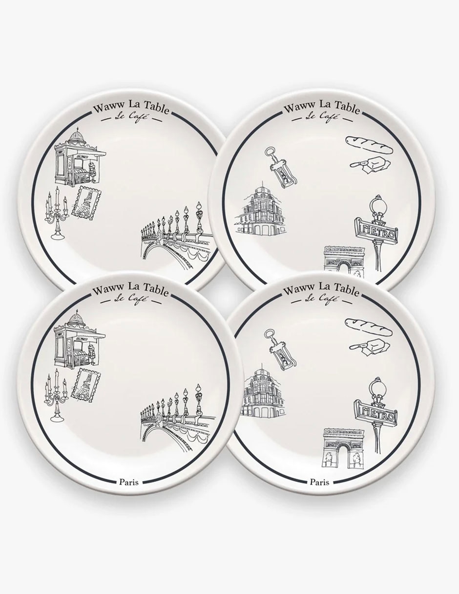 Set platos ensalada de porcelana 2
