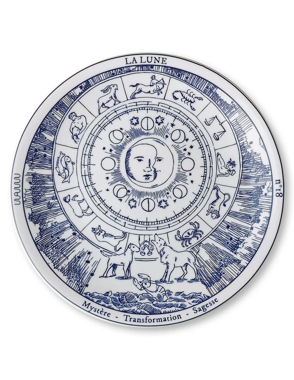 Set de platos trinche Tarot de porcelana 4 piezas 4