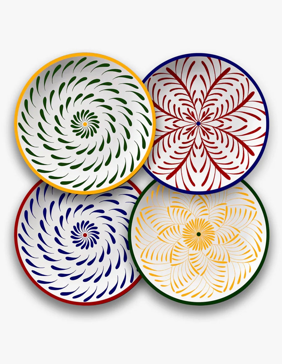 Set platos trinche Bazaar de cerámica 4 piezas