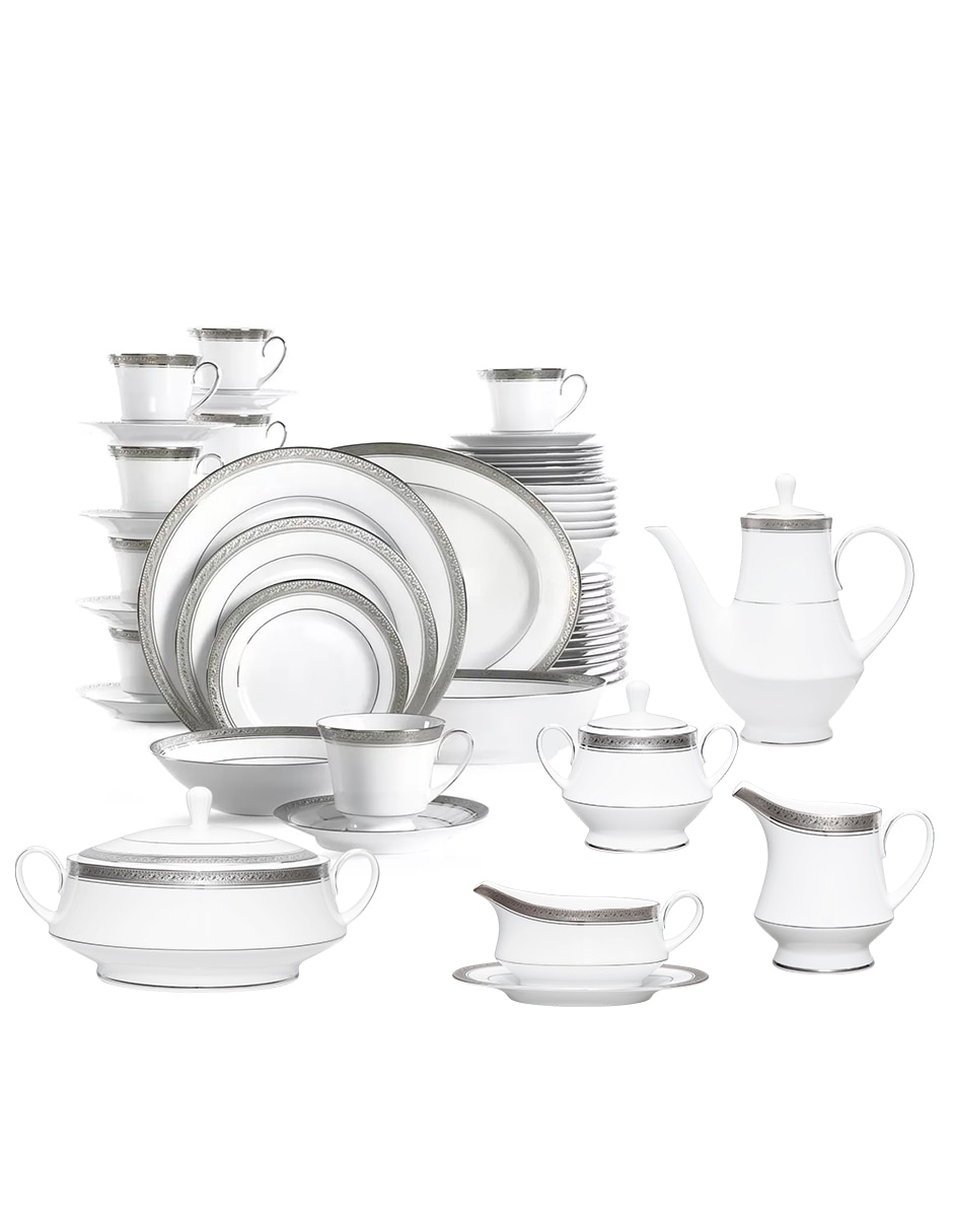 Vajilla cerrada de porcelana para 12 personas Vajilla cerrada de porcelana para 12 personas