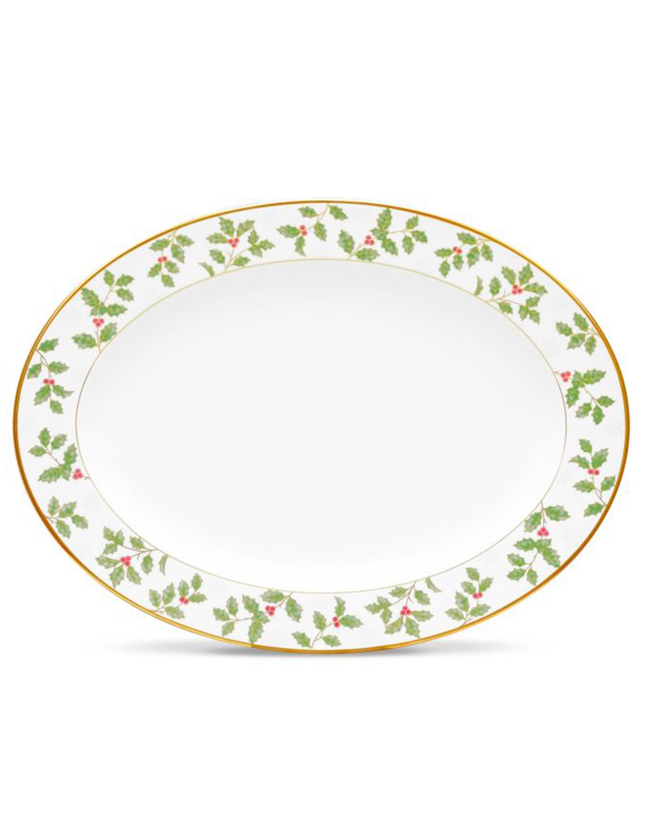 Mantequillero Holly and Berry de porcelana