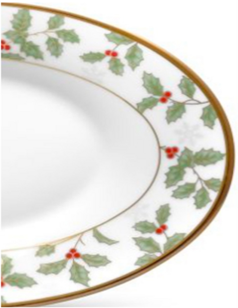 Mantequillero Holly and Berry de porcelana 2
