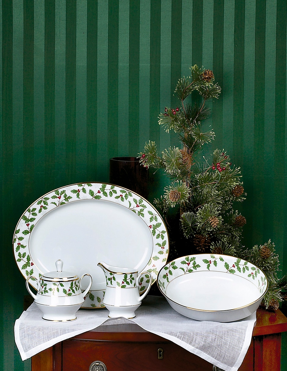 Ensaladera Holly & berry de porcelana 2