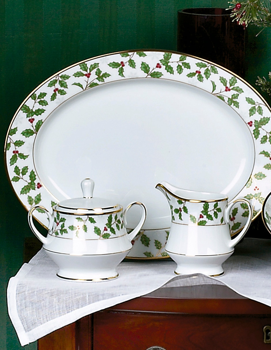 Azucarera Holly and Berry de porcelana 3