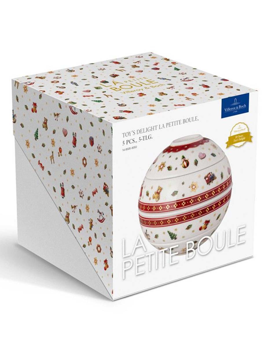 Set platos navideños Toy's Delight de porcelana 5 piezas 4