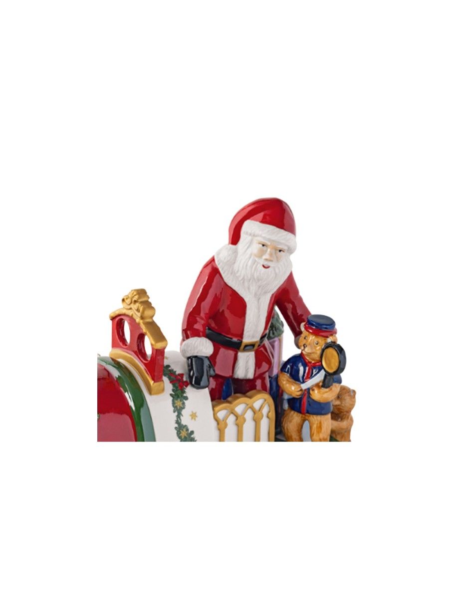 Figura decorativa de locomotora de porcelana 3