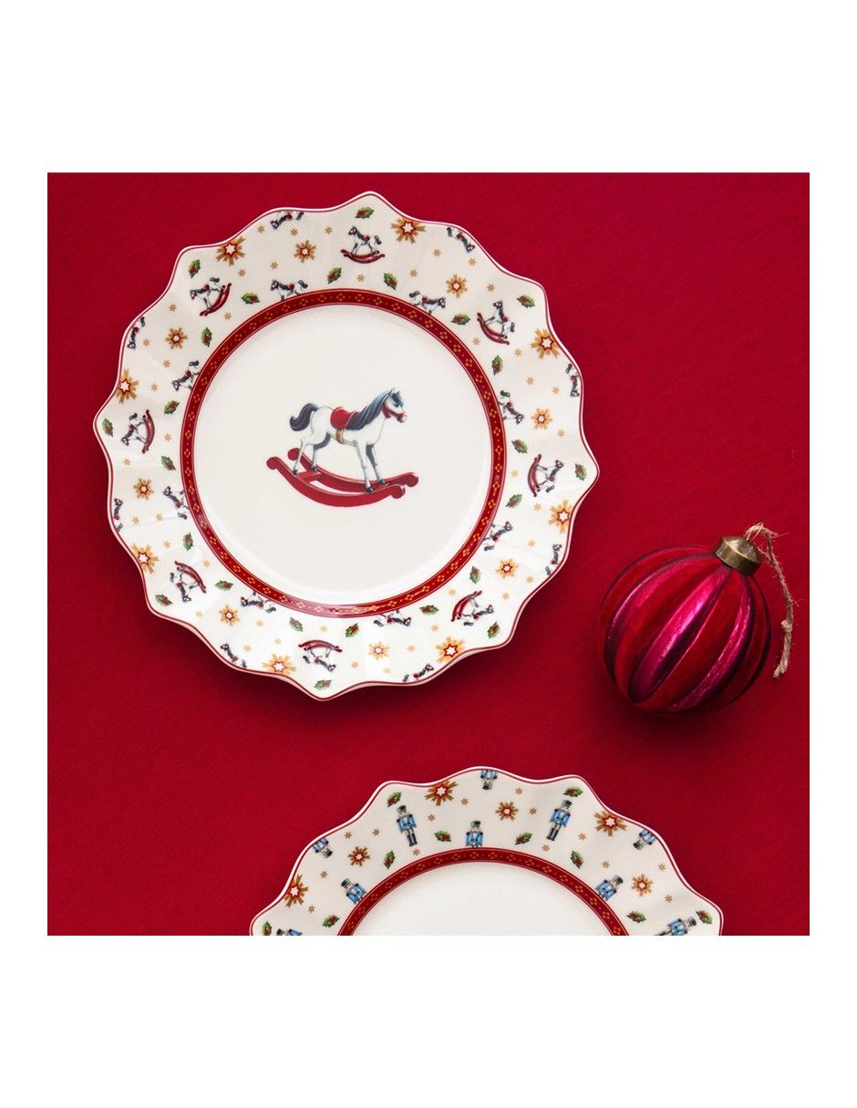 Vajilla cerrada navideña Toy's Delight de porcelana para 2 personas 2
