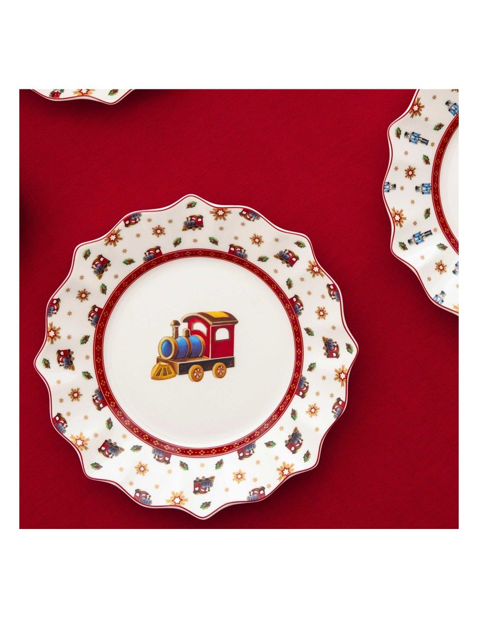 Vajilla cerrada navideña Toy's Delight de porcelana para 2 personas 2