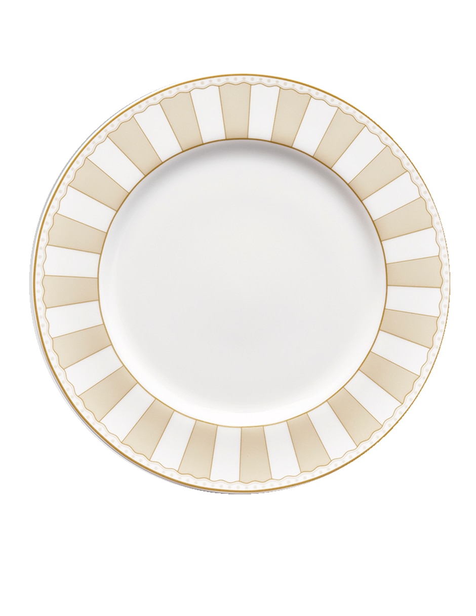 Plato trinche Carnivale Champagne de porcelana