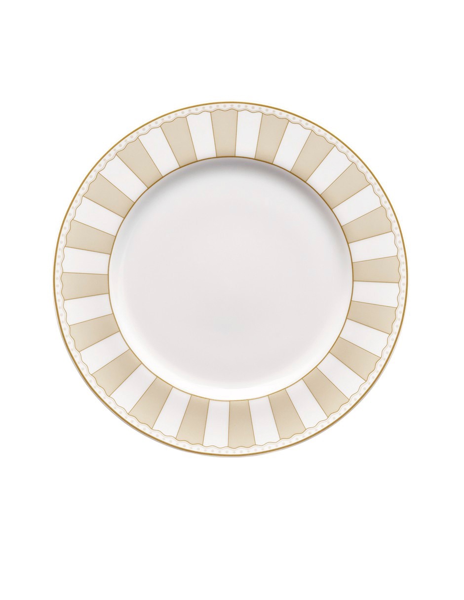 Plato Carnivale Champagne de porcelana