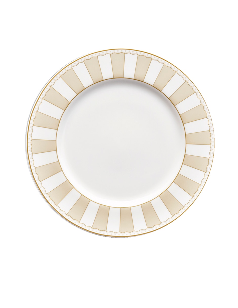 Plato ensalada Carnivale Champagne de porcelana Plato ensalada Carnivale Champagne de porcelana