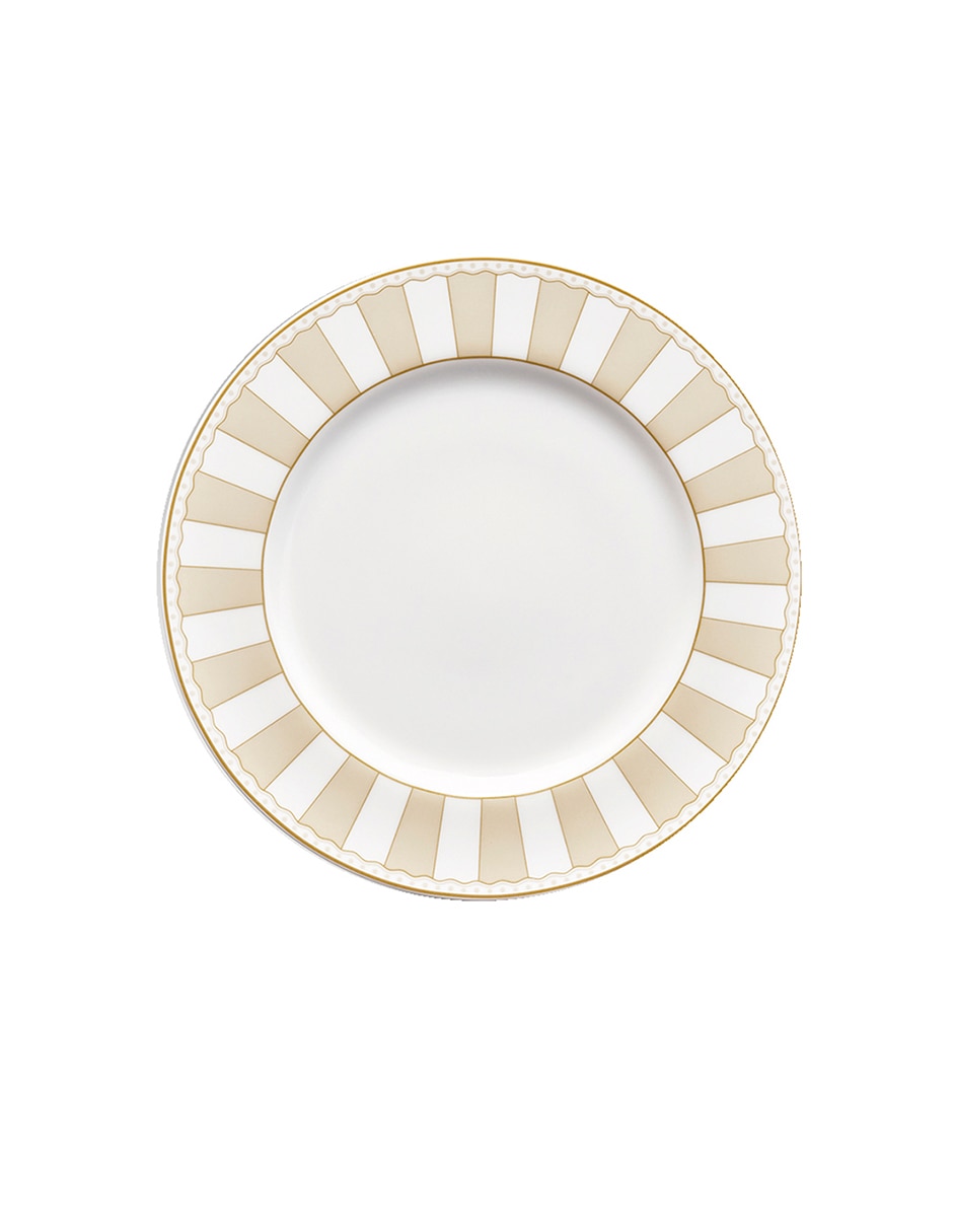 Plato pan Carnivale Champagne de porcelana Plato pan Carnivale Champagne de porcelana