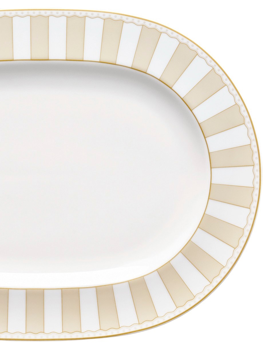 Plato Carnivale Champagne de porcelana 2