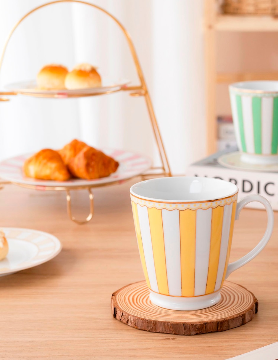 Taza redonda Carnivale yellow 3