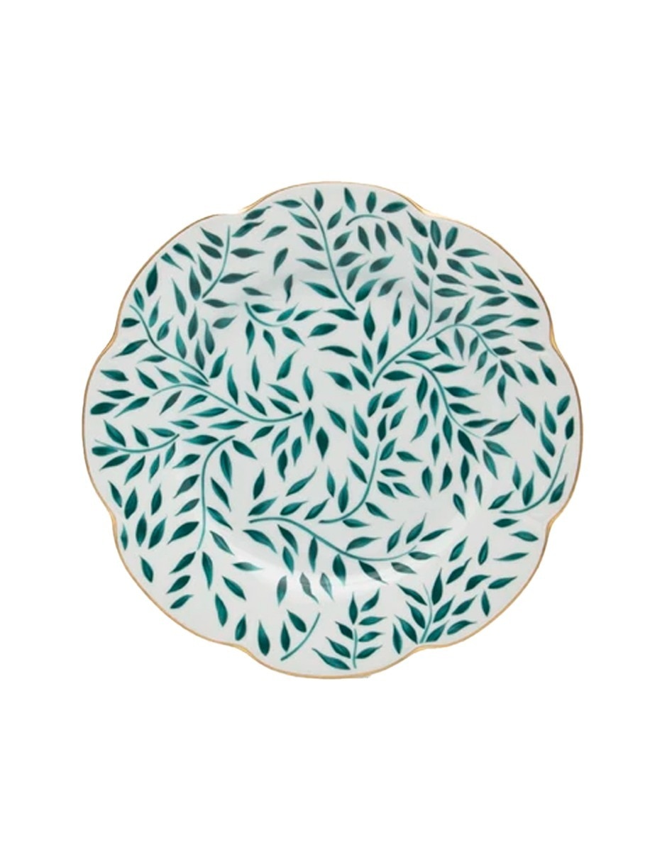 Plato trinche Olivier Green de porcelana Plato trinche Olivier Green de porcelana