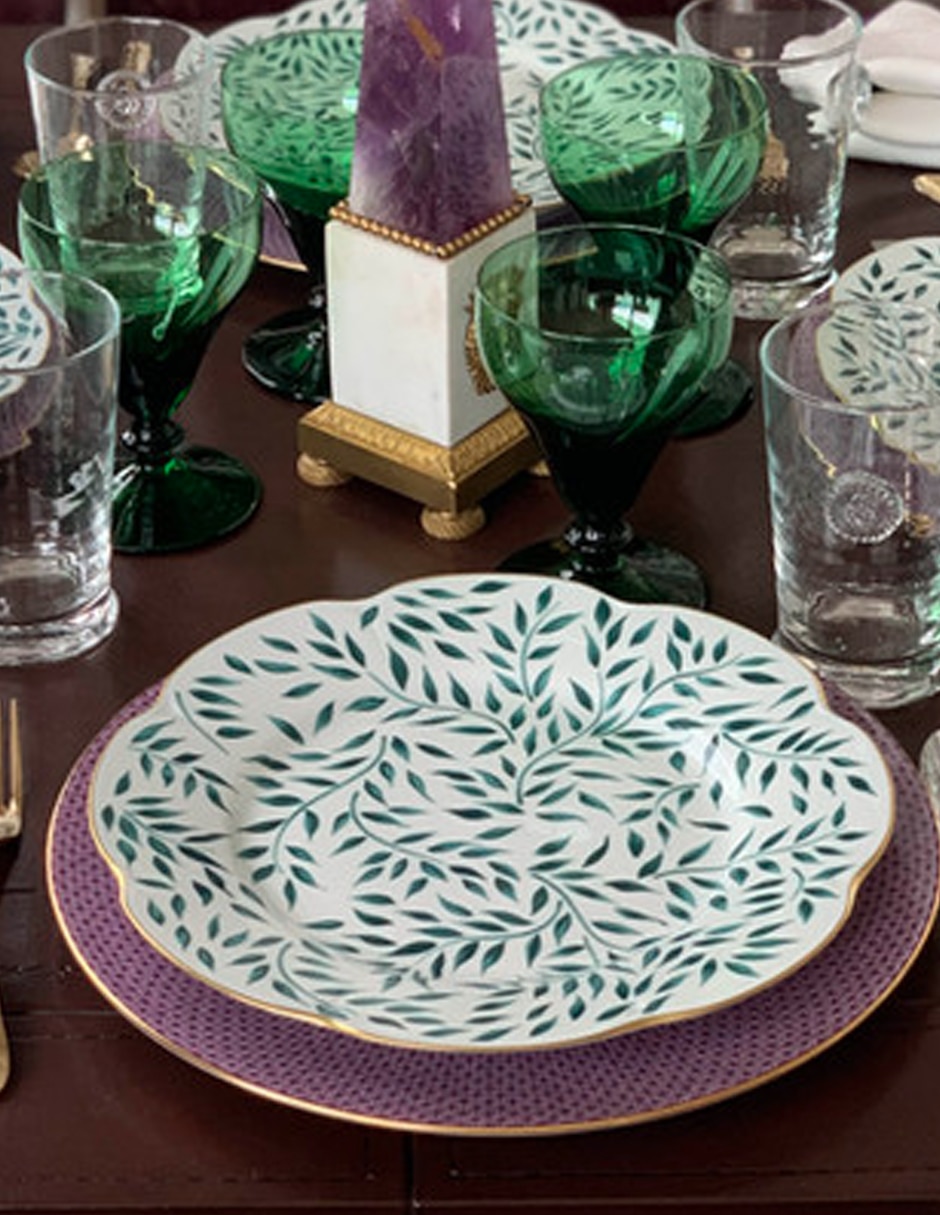 Plato sopa Olivier Green de porcelana 3