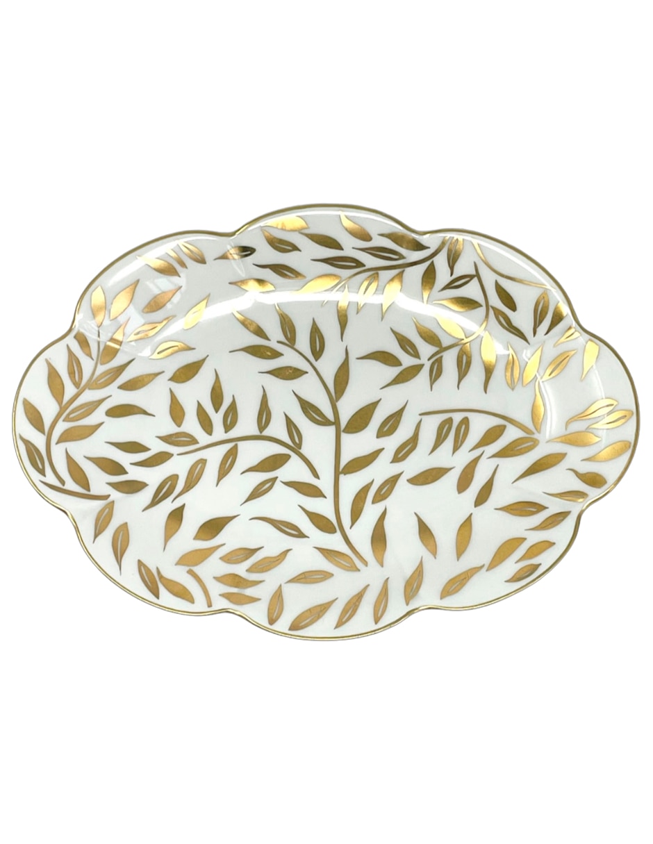 Platón Olivier Gold de porcelana